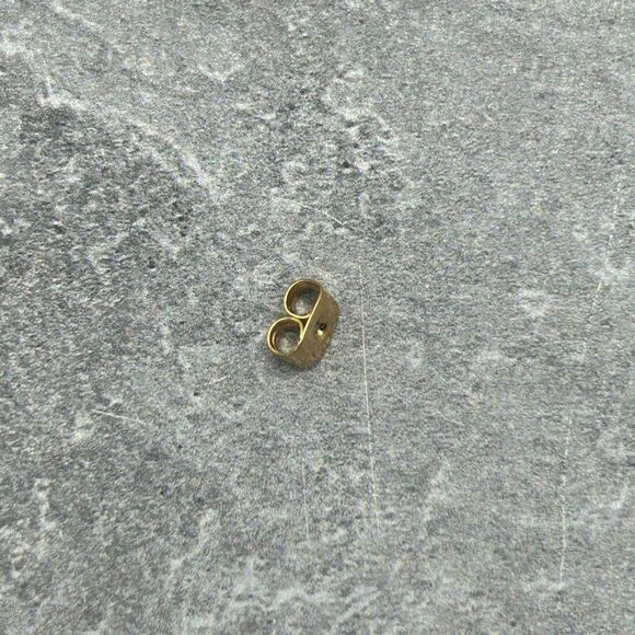 NWOT “FU” Prosperity Gold Tone Red Jade Donut Dangle Stud Earrings Happiness For - Picture 6 of 8